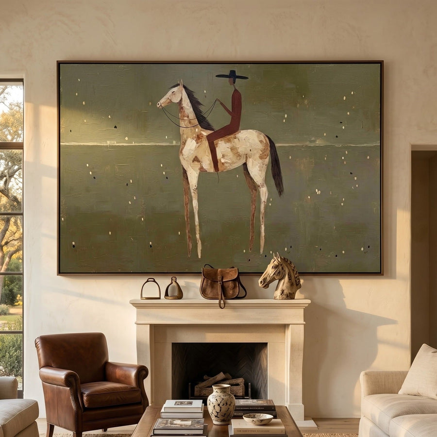 Vintage Americana Art | Olive Nocturne