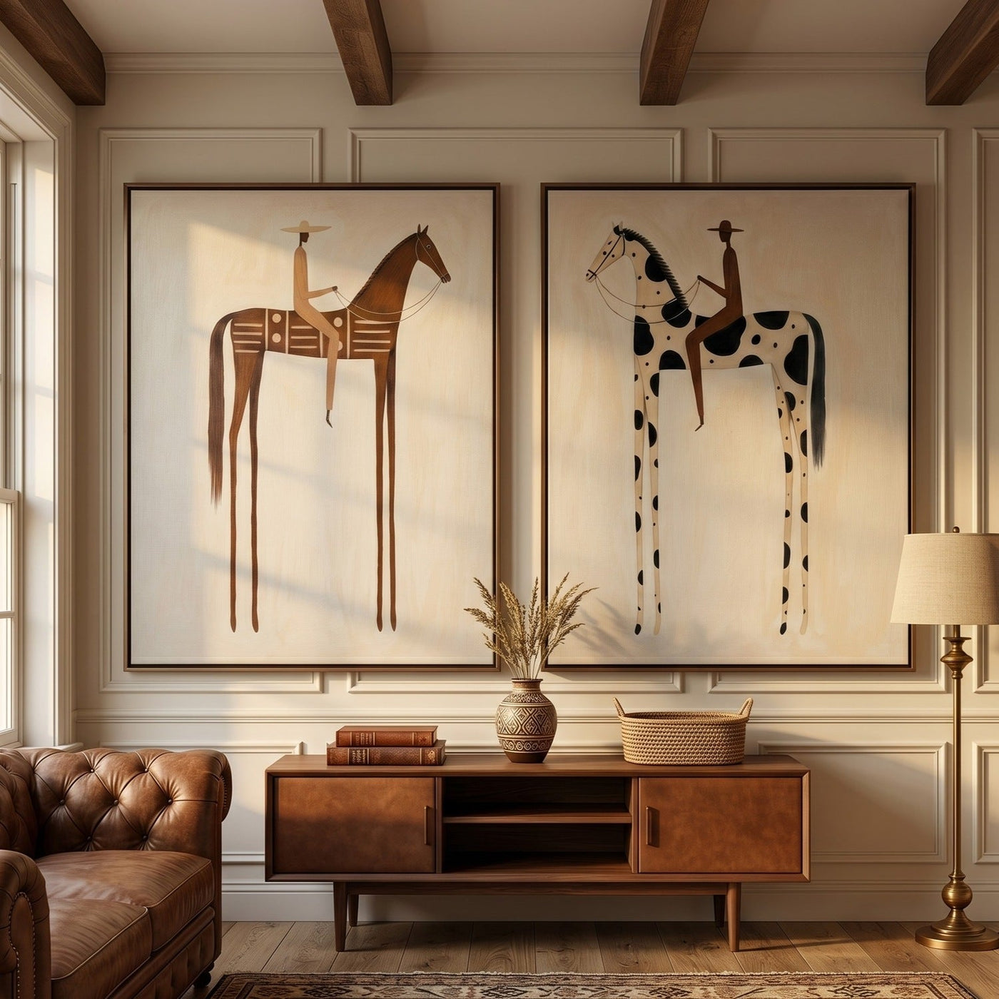 Vintage Americana Art |  Paired Reveries
