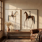 Vintage Americana Art | Prairie Echo Pair