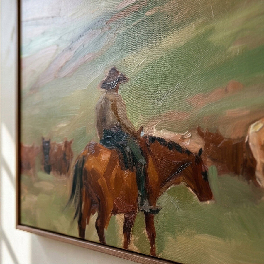 Vintage Americana Art | Prairie Stillness