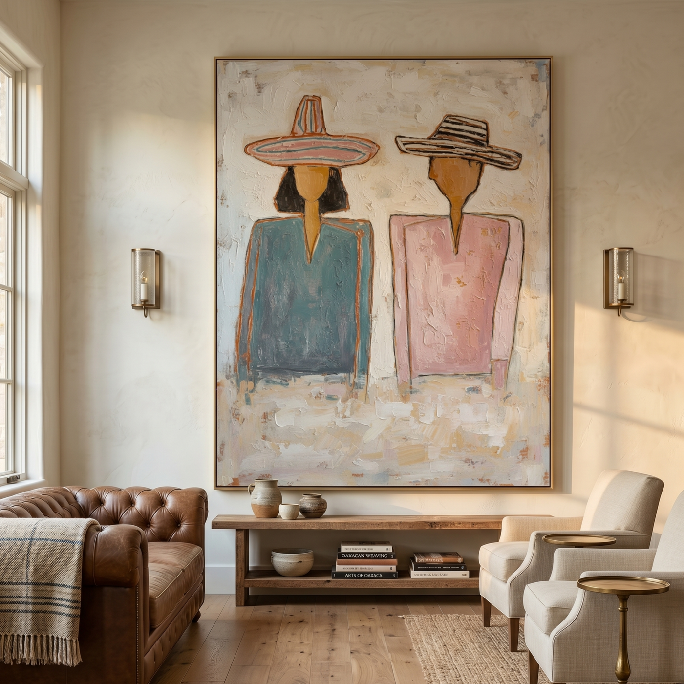 Vintage Americana Art | Serenity in Stripes