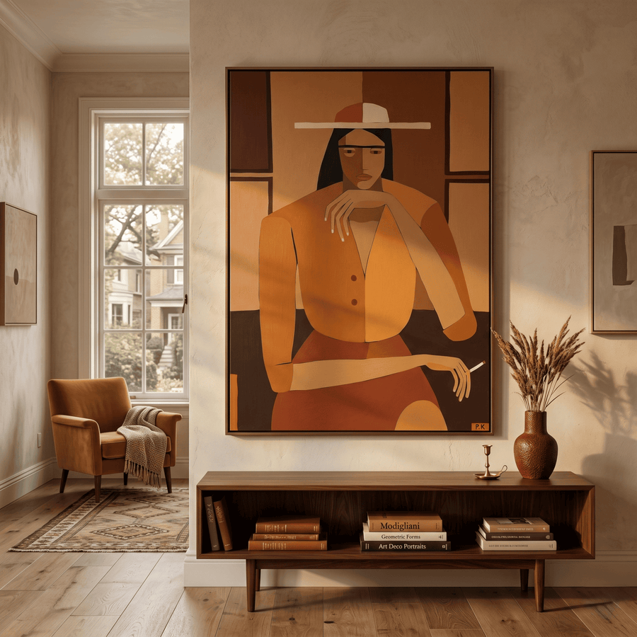 Vintage Americana Art | Solitude at Noon