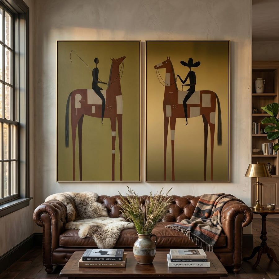 Vintage Americana Art |  Steeds