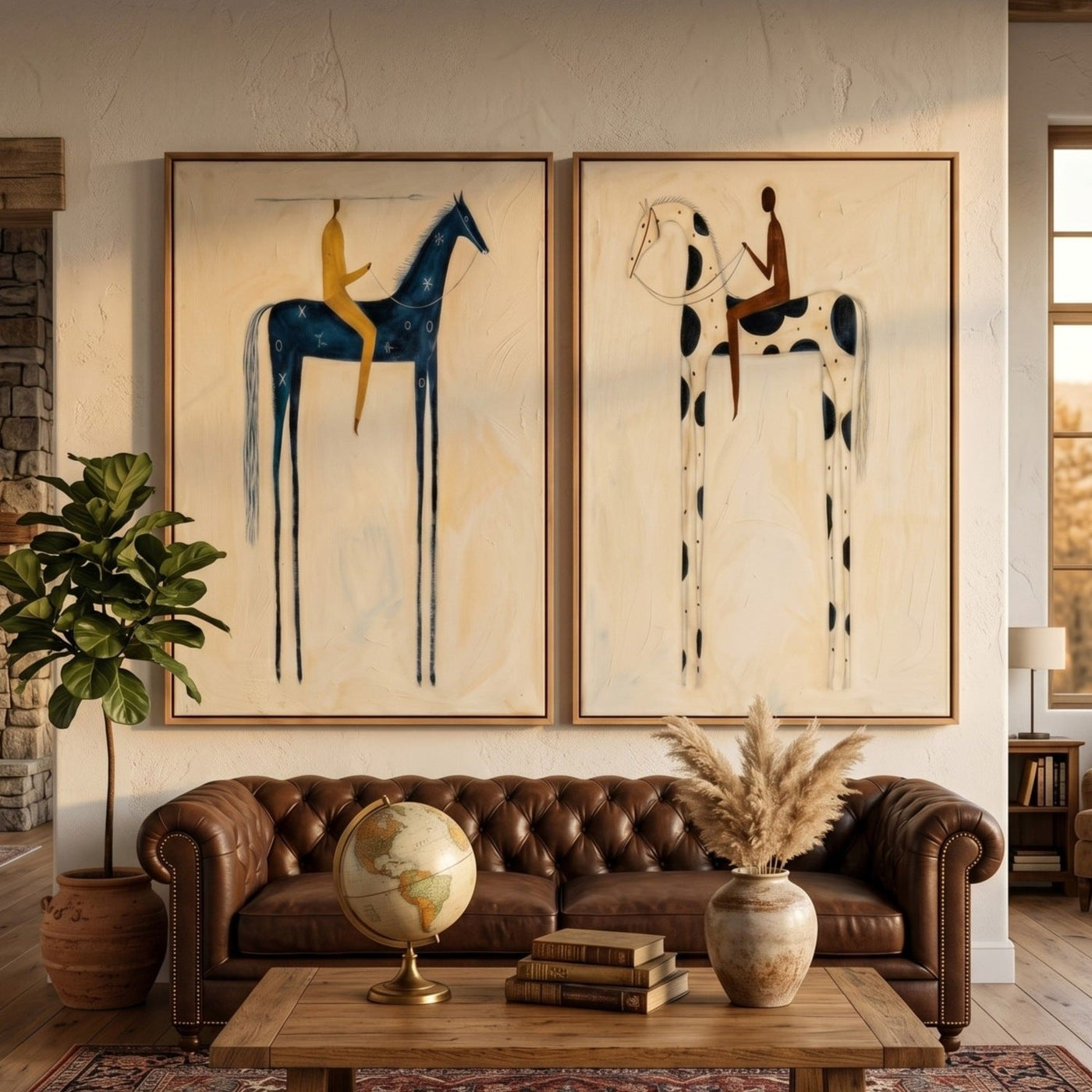 Vintage Americana Art | Twin Nocturnes