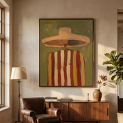 Vintage Americana Art | Voyager in Veridian Haze