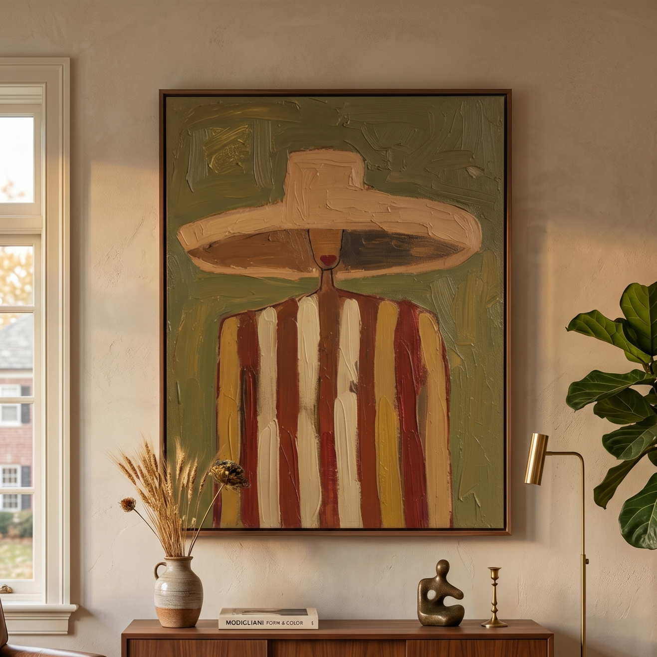 Vintage Americana Art | Voyager in Veridian Haze