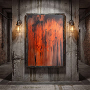 Abstract Art | Fiery Drip Dynamics