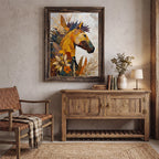 3D-Textured Art | Golden Harvest Horse