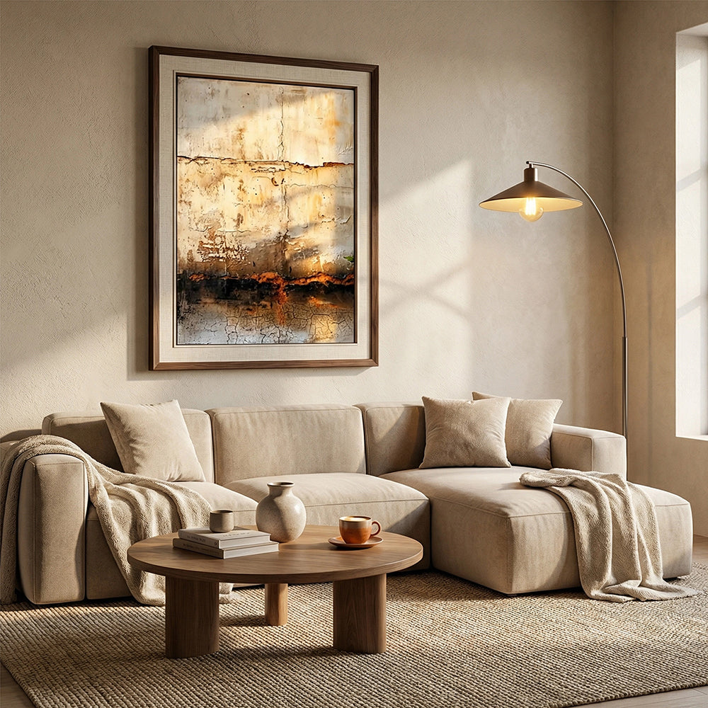 Abstract Art | Sunlit Patina Echo