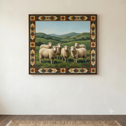 Vintage Americana Art | Prairie Sheep Flock