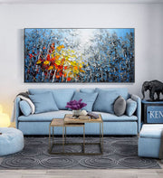 3D-Textured Art｜Autumn Birch Forest