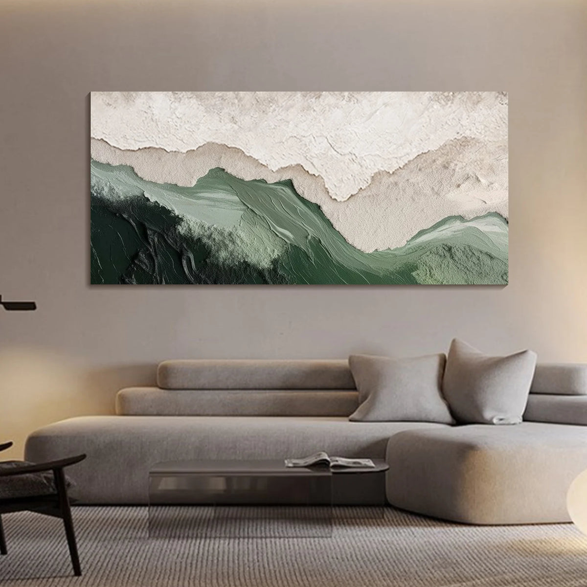 3D-Textured Art｜Layered Mountain Wall Art