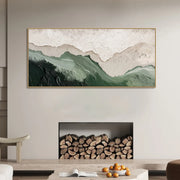 3D-Textured Art｜Layered Mountain Wall Art