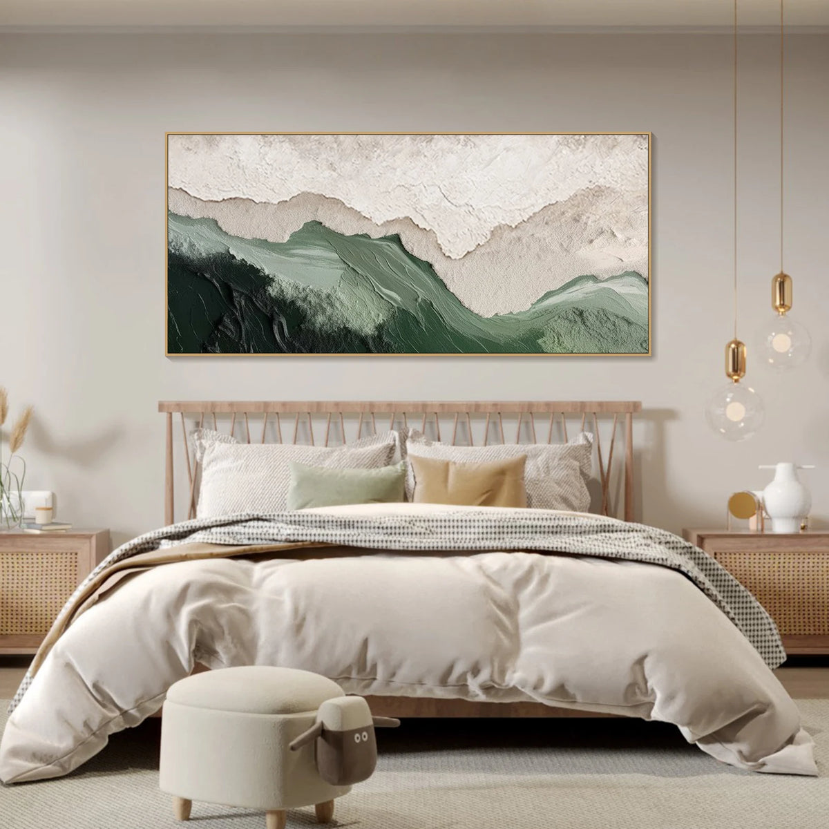 3D-Textured Art｜Layered Mountain Wall Art