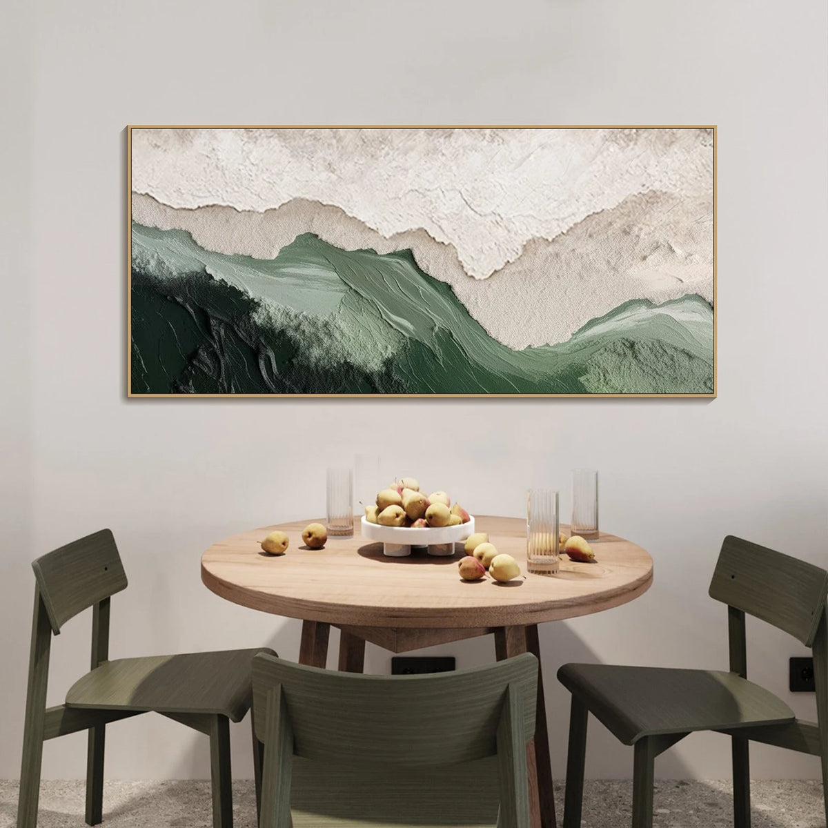 3D-Textured Art｜Layered Mountain Wall Art
