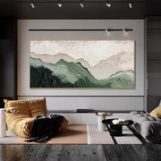 3D-Textured Art｜Layered Mountain Wall Art