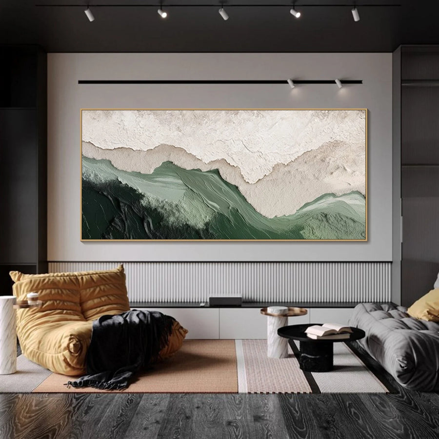 3D-Textured Art｜Layered Mountain Wall Art