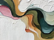 3D-Textured Art｜Multicolor Swirl Abstract Wall Painting
