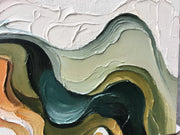 3D-Textured Art｜Multicolor Swirl Abstract Wall Painting
