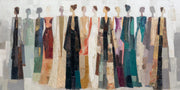 Abstract Art｜Colorful Dressed Women Wall Painting