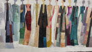 Abstract Art｜Colorful Dressed Women Wall Painting