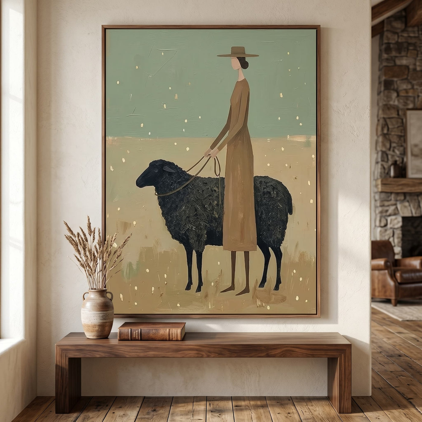 Vintage Americana Art | Silent Pastoral